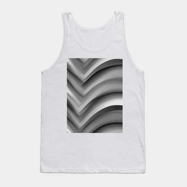 Abstract Waves Tank Top by Alihassan-Art